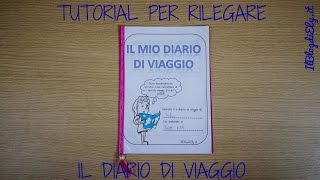 Tutorial per rilegare un diario [upl. by Beitz384]