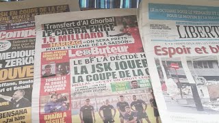 Revue de presse  La JSK gagne la Partie de la participation à la Coupe de la Caf  à Suivre [upl. by Oicneconi]