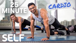 25 Minute Full Body Cardio Workout  No Equipment With WarmUp and CoolDown  SELF [upl. by Dnartreb]