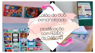 Cartão do SUS personalizado e plastificação com ferro de passar [upl. by Ztnarf899]