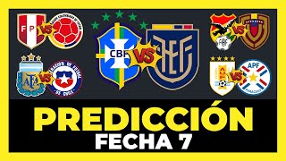 Análisis y Predicción Fecha 7 Eliminatorias Sudamericanas Mundial 2026  Tabla de Posiciones ⚽🏆 [upl. by Netnerb]