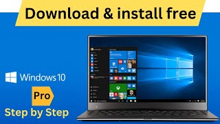 How to Download and install Windows 10 Pro For Free  Full Version of Windows 10 Step by Step [upl. by Panaggio419]