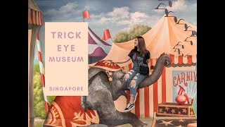 SINGAPORE VLOG  Trick Eye Museum  Nabila Gardena [upl. by Ketti50]