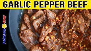 GARLIC PEPPER BEEF RECIPE [upl. by Akiemehs]