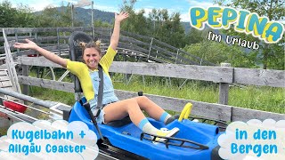 🚠 Kugelbahn Rodelbahn und Gondel 🔍 Pepina in den Bergen ⛰️ Oberstdorf  Allgäu Coaster [upl. by Nama]