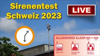 🚨🔊 LIVE Sirenentest Schweiz 2023  Allgemeiner Alarm [upl. by Cassella]