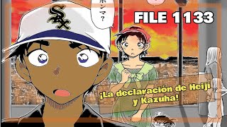 ¡Spoilers File 1133 de Detective Conan ¡Reviviendo la CONFESIÓN de HEIJI y KAZUHA  OPINIÓN [upl. by Arluene]