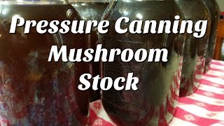 Pressure Canning Mushroom Stock  projectpantry  SuttonsDaze [upl. by Saitam618]