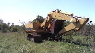 Starting the Caterpillar 235 excavator HD 720p [upl. by Cob]