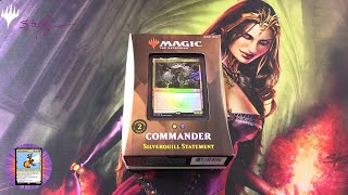 Commander 2021 Strixhaven Silverquill Statement Unboxed [upl. by Hughie]