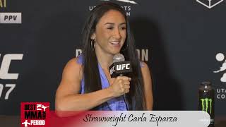 Carla Esparza UFC 307 Media Day Interview [upl. by Tye]