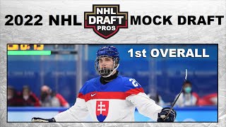 2022 NHL Mock Draft with Juraj Slafkovsky 1st Overall Top 10 picks [upl. by Galang387]