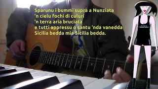 Franco Battiato  Veni lautunnu KARAOKE GUITAR A key REQUEST [upl. by Namia86]