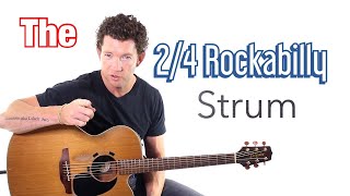 Beginner Strumming Pattern 5  Rockabilly 24 Strum Lesson with Mark TheGuitarGuy [upl. by Uhej]