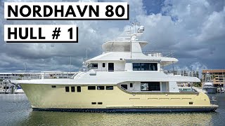 2021 NORDHAVN 80 Hull 1 Explorer Yacht Tour  Expedition Liveaboard LongRange Cruiser [upl. by Cired]