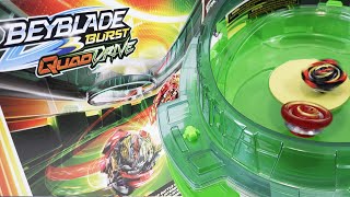 WARP HOLE DOUBLE DECKER STADIUM  Interstellar Drop Battle Set Unboxing amp Battles  Beyblade Burst [upl. by Menendez]