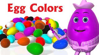 Learn Colors for children  Learning Colors For Kids Toddlers  3D Surprise Eggs Colour Songs [upl. by Putnam812]