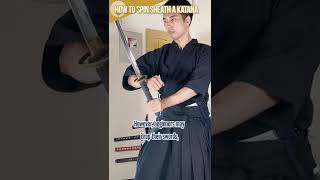 How to Spin Sheath a Katana Shorts [upl. by Derfla]