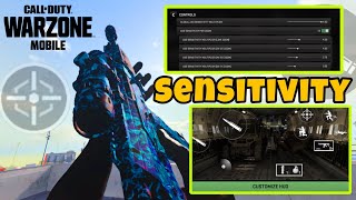 USE THESE SENSITIVITY SETTINGS TO DOMINATE IN WARZONE MOBILE  CONTROL PRESET CODE [upl. by Danaher]