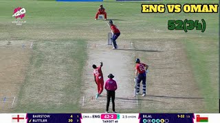 ENG vs OMAN T20 World Cup 2024 HighlightsEngland vs Oman T20 World Cup Full Highlights [upl. by Jaal]