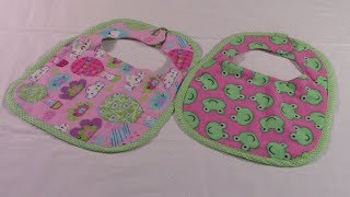 DIY Baby Bibs Tutorial  The Sewing Room Channel [upl. by Amrita111]