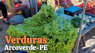 Joselina vendedora de verduras Feira do São Miguel Margens da BR232 ArcoverdePE [upl. by Fergus]