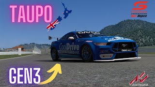 FIRST ONBOARD LAPS for 2024 V8 Supercars Gen3 at Taupo New Zealand  Assetto Corsa  126780 [upl. by Stuart568]