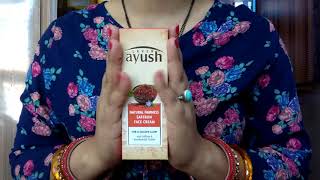 Lever ayush natural fairness saffron face cream reviewnew launchedaffordablebest cream for winter [upl. by Itsud]