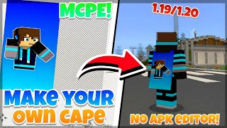 How To Make Your Own Cape in MCPE 119120 [upl. by Elfreda62]