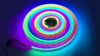 12V WS2811 IC 144LEDsm Waterproof Addressable LED Strips  5m [upl. by Adnovad]