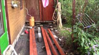 How to make your own decking or veranda [upl. by Delija]