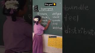 Practice learning Synonyms activity english 4thtextbook youtubeshortsdhanasreenivas [upl. by Brunn]