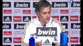 Real Madrid 12 FC Barcelona rueda de prensa de José Mourinho [upl. by Charlton]