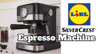 Lidl Espresso Machine  Setup Demo amp Review [upl. by Virgel]