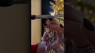 Tinsel for Christmas tree tutorial 🎄christmasdecor christmas homedecor [upl. by Rimat208]