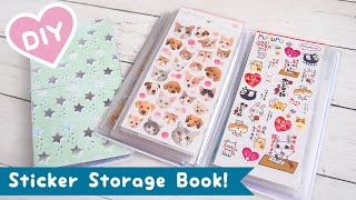 How to Make Sticker Storage Book  Relaxing Paper Crafting [upl. by Fineberg]