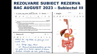 REZOLVARE SUBIECT REZERVA BACALAUREAT BIOLOGIE VEGETALA 2023  Subiectul 3 [upl. by Tlevesoor29]