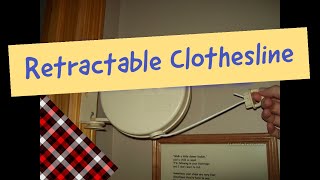 How to Use and Tighten a Retractable Clothesline [upl. by Nosrak]