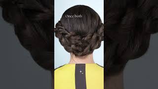 Creating Twisted Rope Braided Bun  Elevate Your Look with this Stylish Updo  HerHairDos [upl. by Fotzsyzrk]