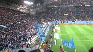 OM  PSG annonce des équipes  tifo [upl. by Hanavas]