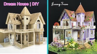 How to make a Beautiful Dreamhouse Cardboard [upl. by Hanan]