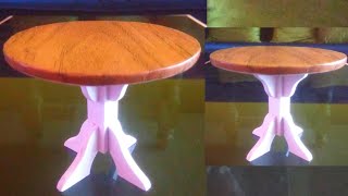 Diy miniature center table  Small sunboard table making  Diy crafting [upl. by Astrea]