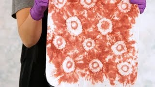 How to Make Tie Dye Circles  Tie Dyeing [upl. by Roche367]