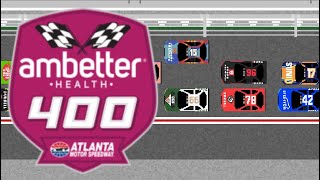 Hamlin Chokes Restart  DM2 Cup Series at Atlanta Race 636 [upl. by Pooley992]