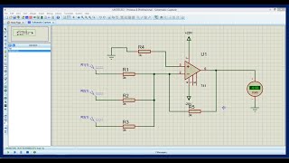 summing amplifier in proteus [upl. by Enneirdna]