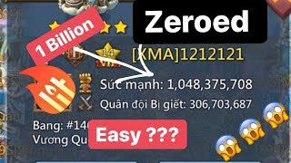 1 Billion Might Player Zeroed By S9S  Lords Mobile [upl. by Airbmak]