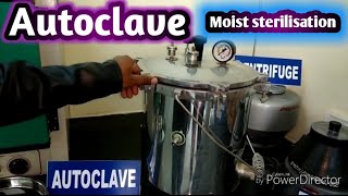 Autoclave  Moist sterilisation  Microbiology Lab [upl. by Notsek]