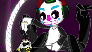 EXTRA N and Glamrock Freddy Meets DJ Music Man FNAFSBMD [upl. by Ohaus549]