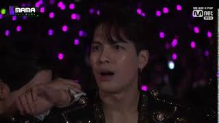 191204 GOT7 JACKSON REACTION TO JYP amp HWASA MAMA 2019 [upl. by Kauffman317]