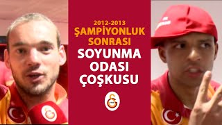 20122013 Sezonu Şampiyonluk Sonrası Soyunma Odası  Galatasaray [upl. by Fairley346]